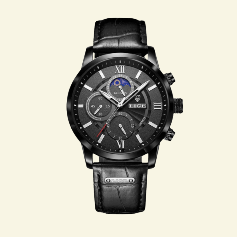 Henri | Zegarek Biznesowy ze Skórzanym Paskiem