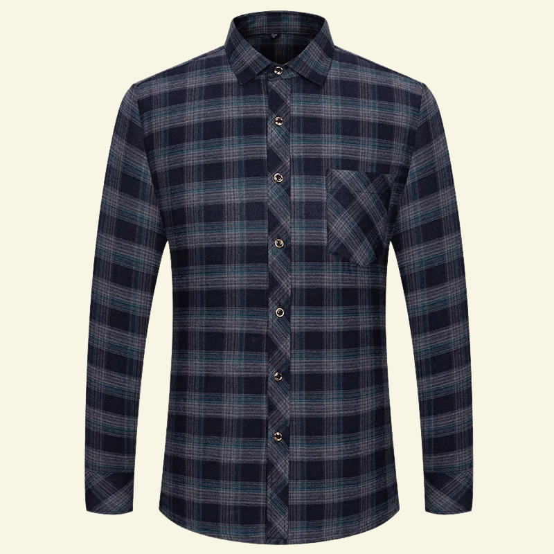 Julien | Koszula w Kratę z Bawełny