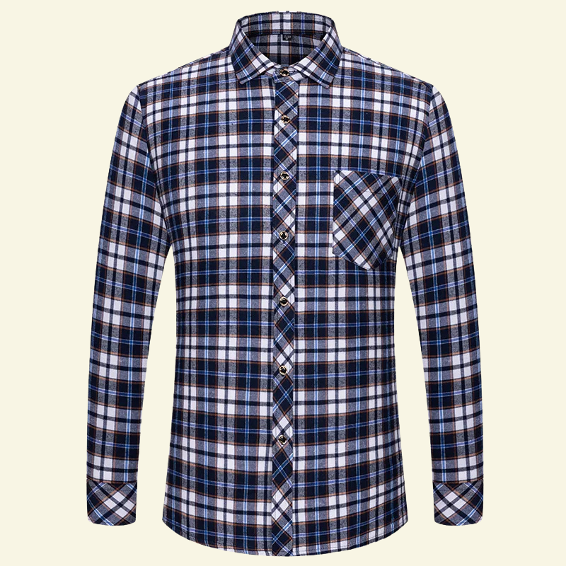 Julien | Koszula w Kratę z Bawełny