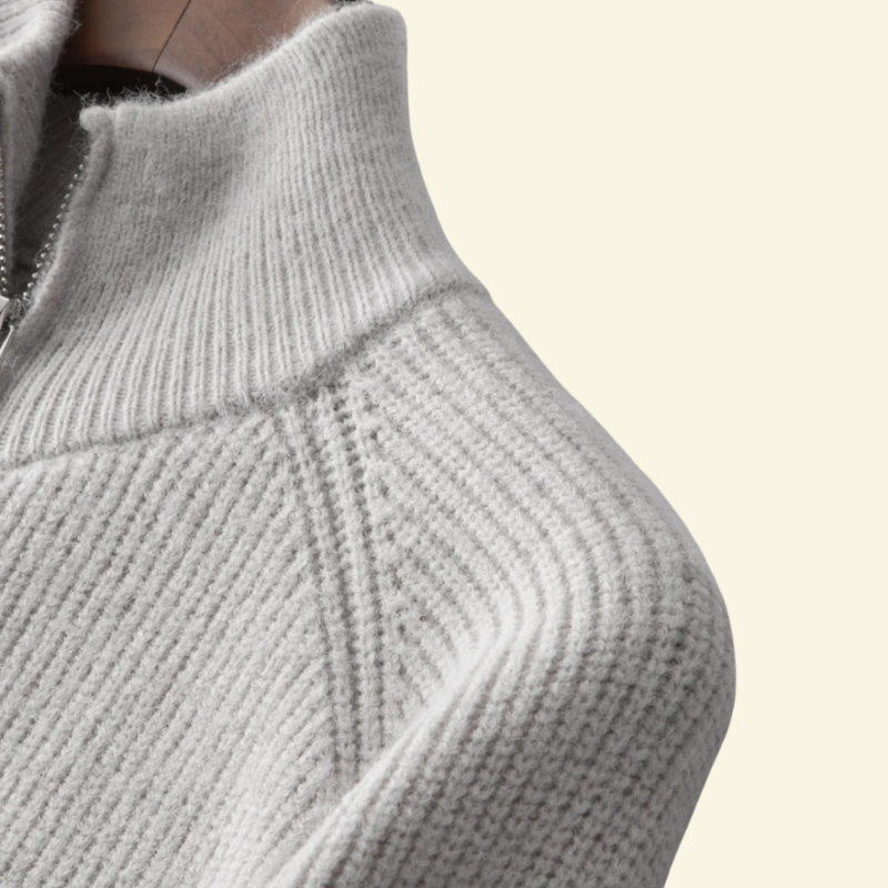 Julien | Sweter rozpinany z półgolfem