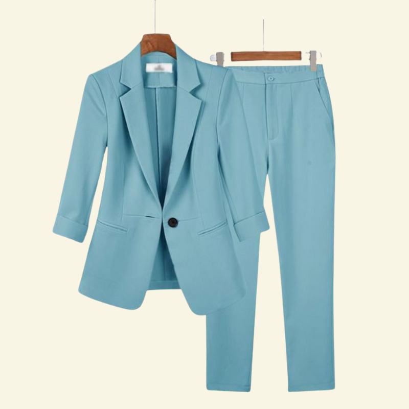 Sky blue woman's suit set