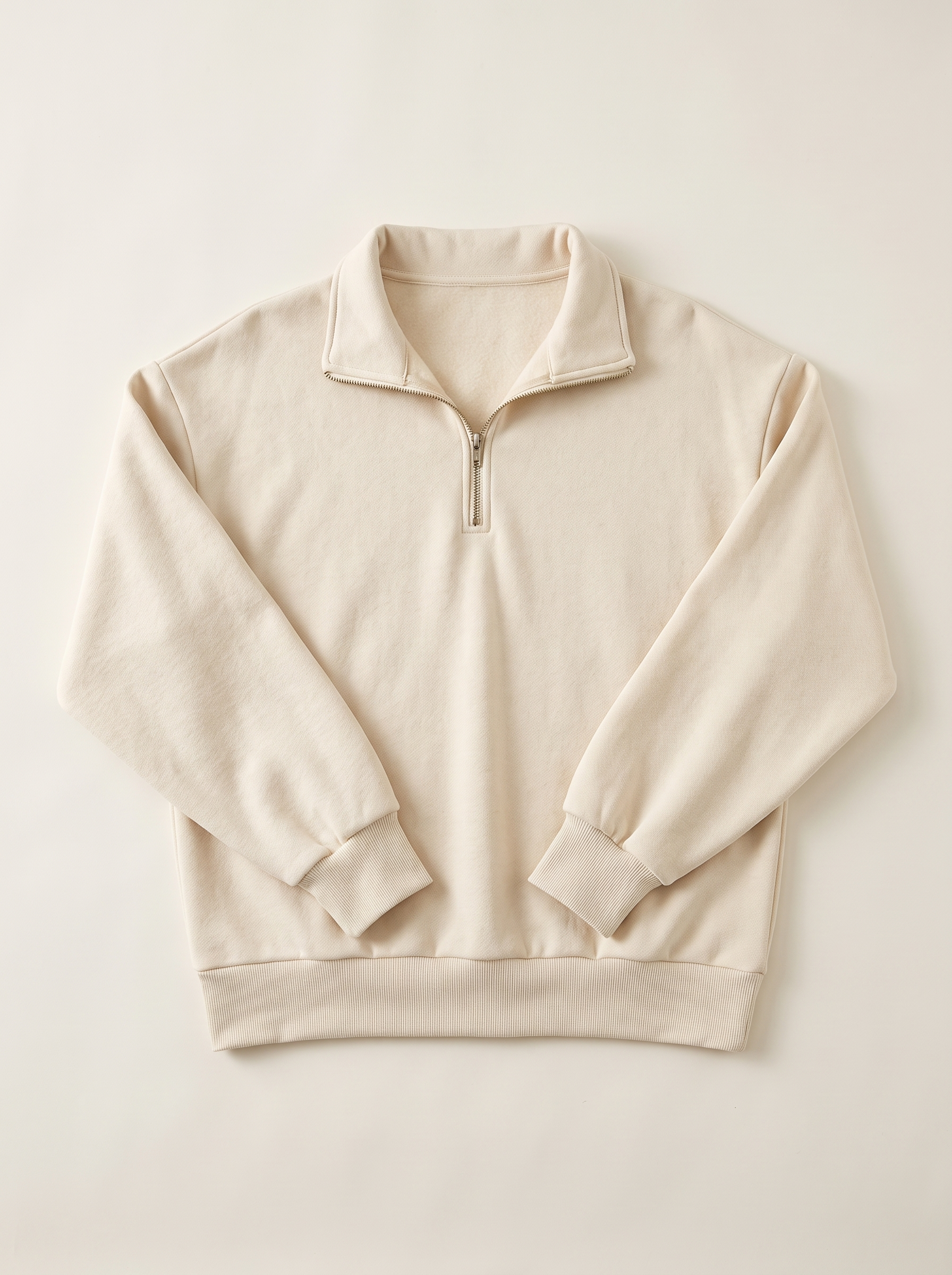 Tenley | Oversize'owa Bluza z Krótkim Zamkiem