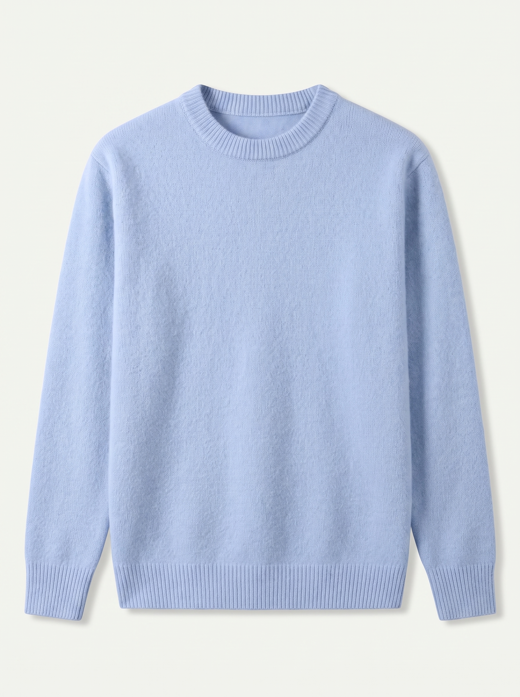 Klasyczny sweter z okrągłym dekoltem, zdjęcie produktowe flat lay — Cyprien od Lubomirske