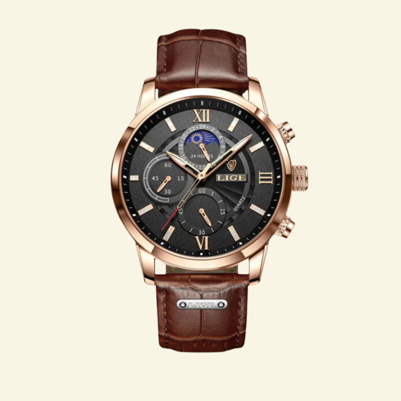 Henri | Zegarek Biznesowy ze Skórzanym Paskiem