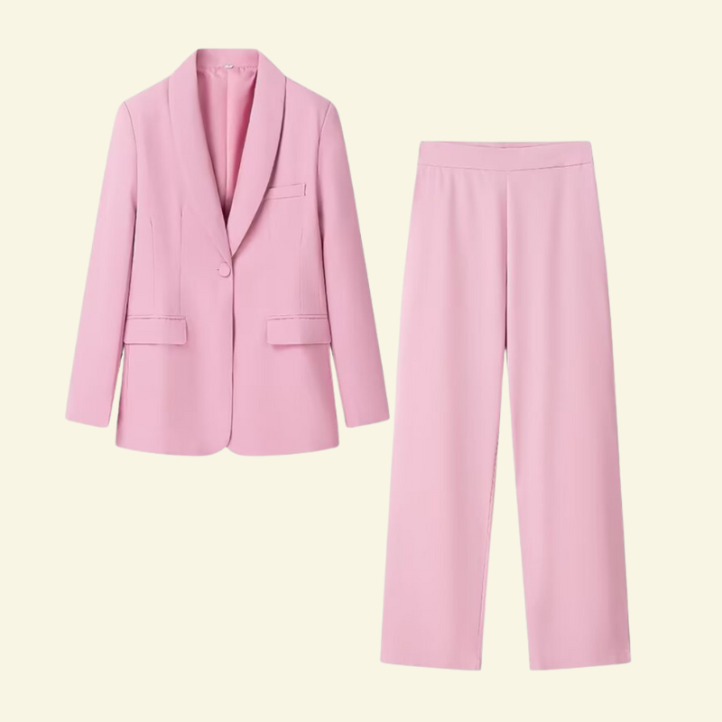 Pink woman's suit
