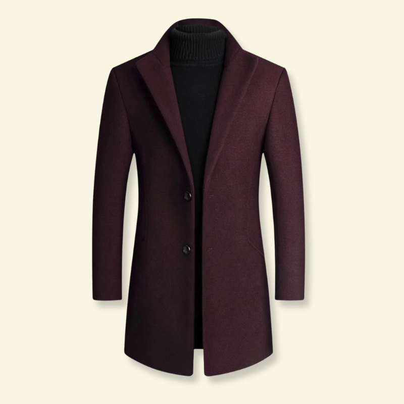 Product photo of Wine red men's coat