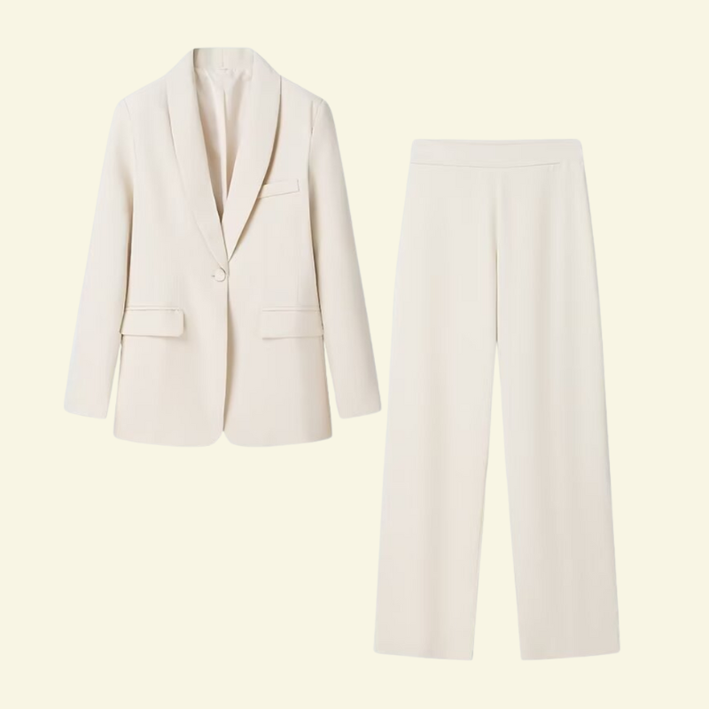 creme womans suit