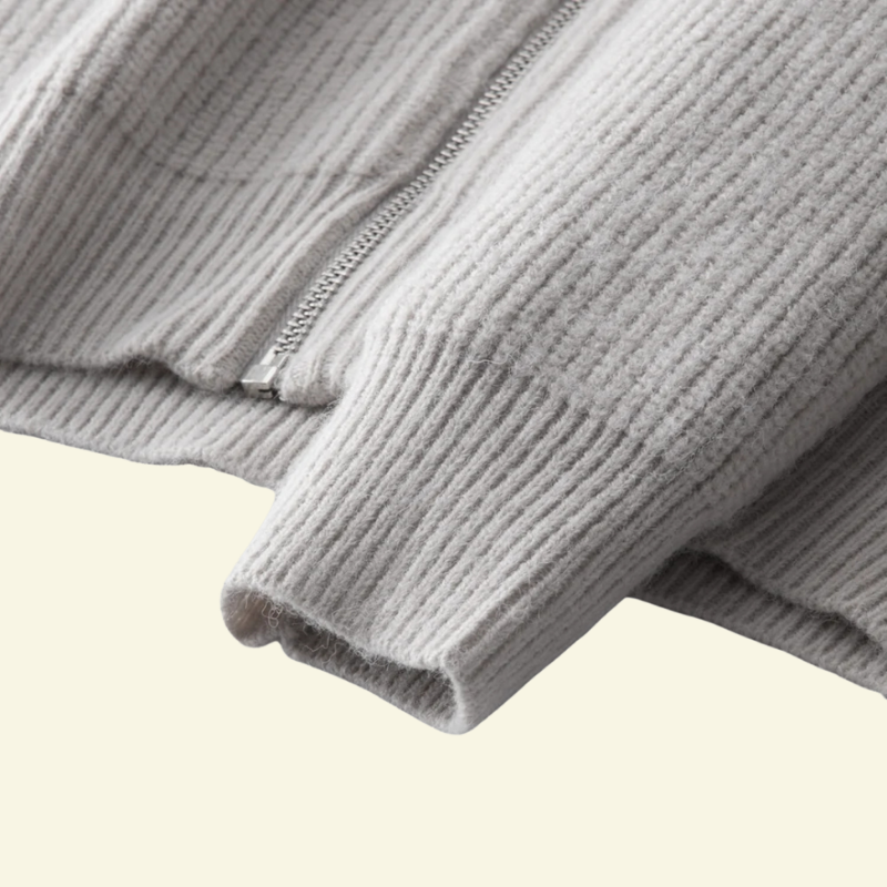 Julien | Sweter rozpinany z półgolfem