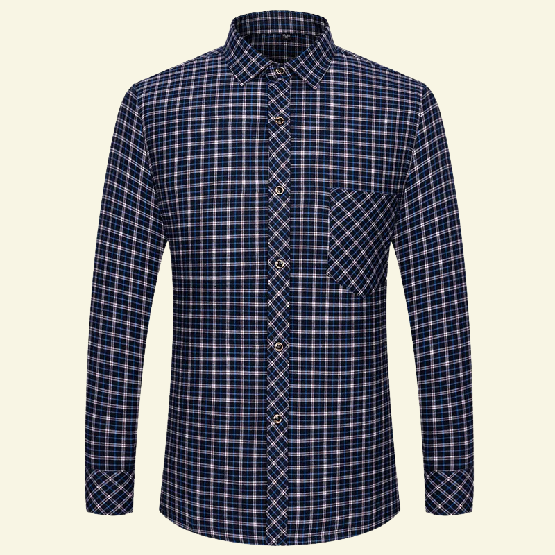 Julien | Koszula w Kratę z Bawełny