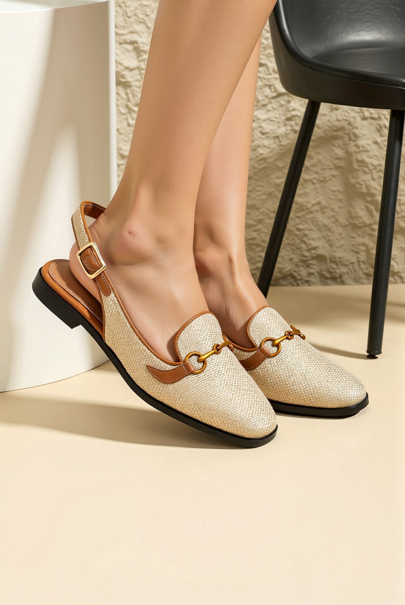 Luciena | Mokasyny Slingback