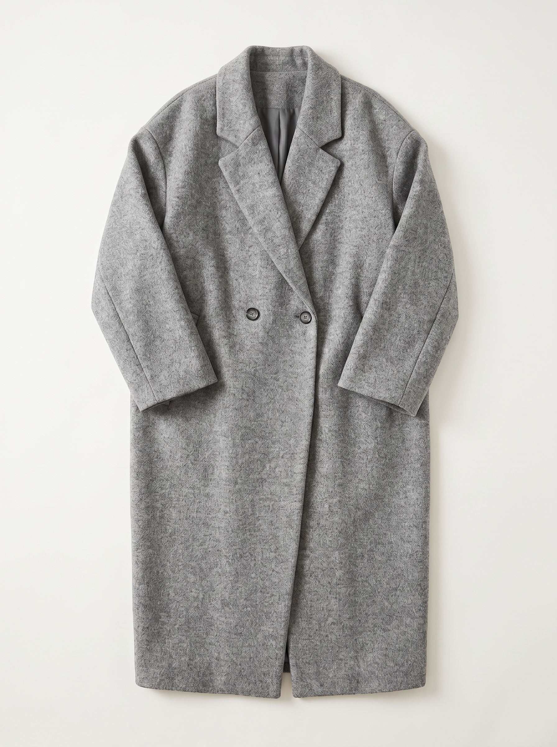 Tilly | Oversize'owy Długi Płaszcz Wełniany